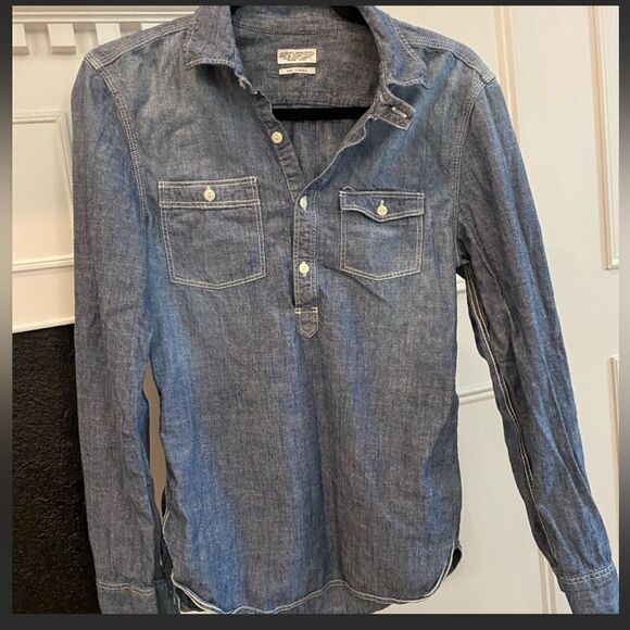 All Saints Spitalfields Denim Chambray
Popover Shirt Size Extra Small - Picture 1 of 7
